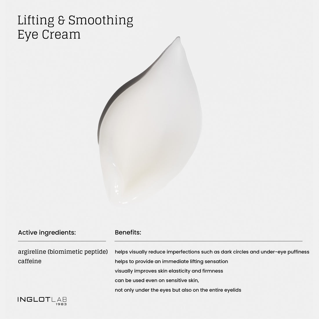 Inglot Lab Lifting & Smoothing Eye Cream